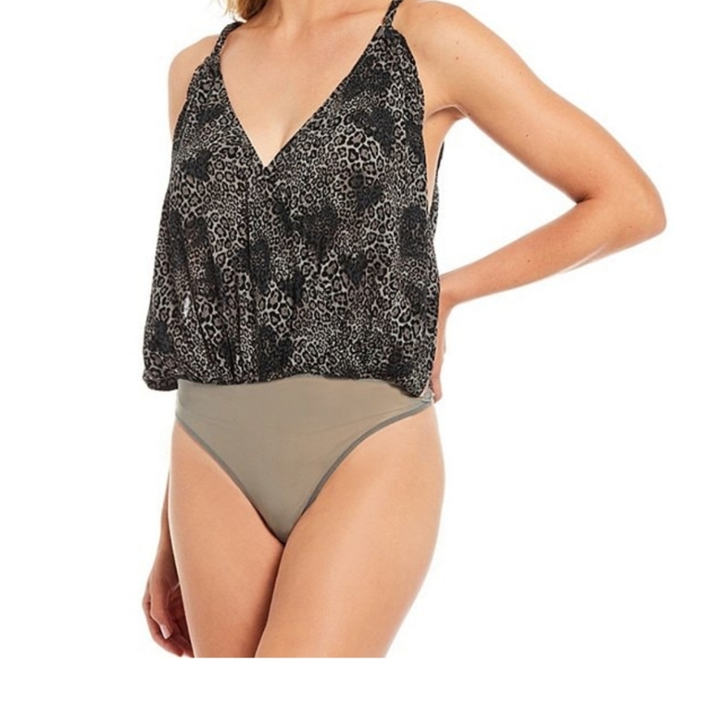 Free People intimately free Siren Song wrap sleeveless bodysuit